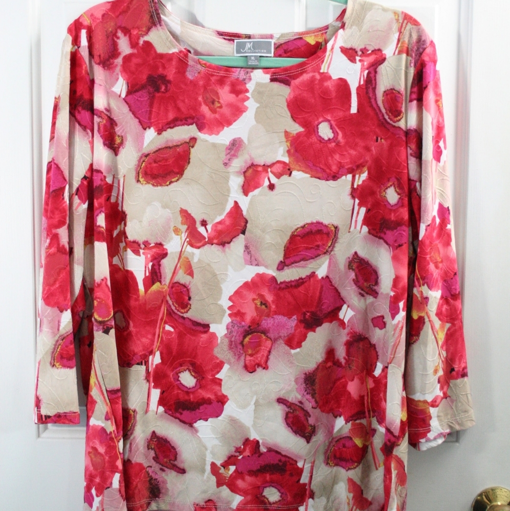 Bundle 3* JM Collection 3/4 Sleeve Floral Tops